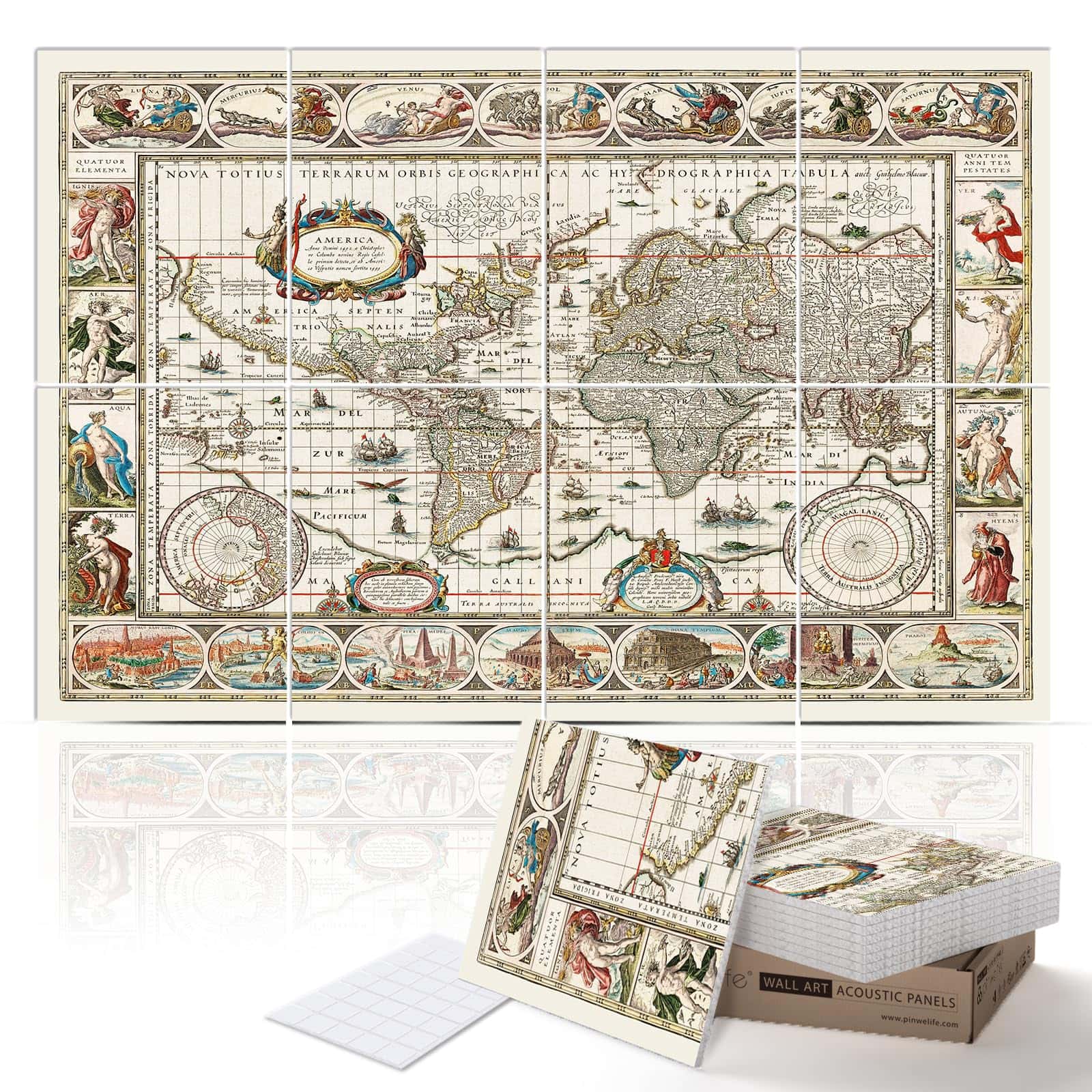 Paneles Acústicos de Pared PINWELIFE, Paneles Absorbentes a