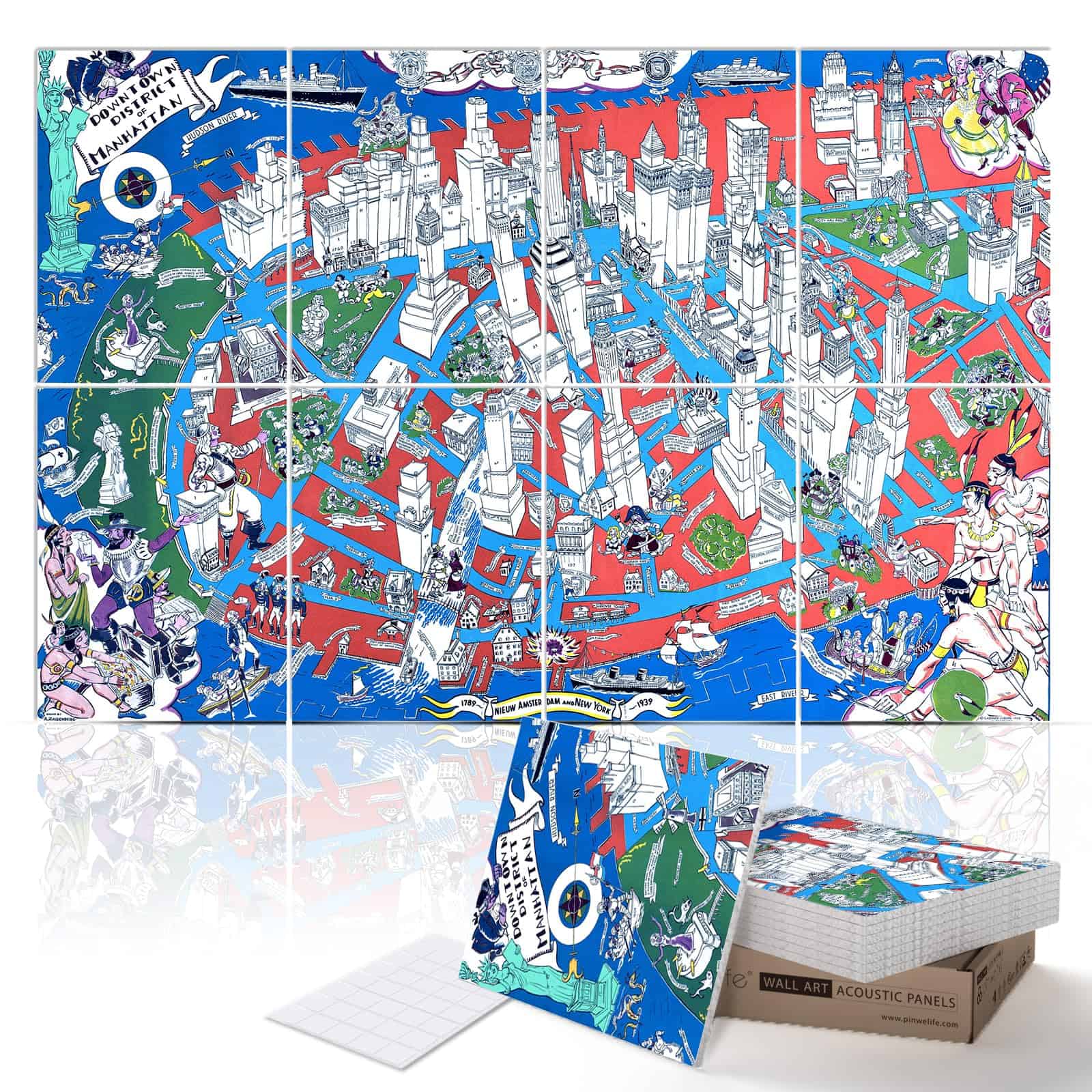 Paneles Acústicos de Arte PINWELIFE, Paneles Absorbentes de