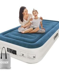 Colchón de Aire Gemelo VOSSER con Bomba -Verde