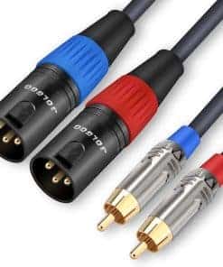 Cable RCA a XLR de 50 pies, Dual RCA Macho a Dual XLR