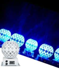 Luz de Fiesta Disco Dreamland, Luces Giratorias RGBW de