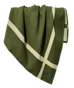 Manta de Lana y Mantas 90% Lana Manta Cálida -Verde Oliva