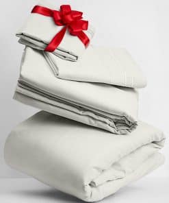 Juego de sábanas California King Mellanni -Marfil