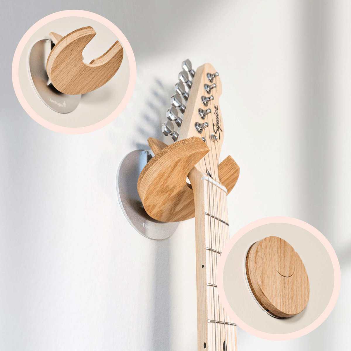 Soporte de pared y montaje plegable para guitarra eléctrica - Imagen 3