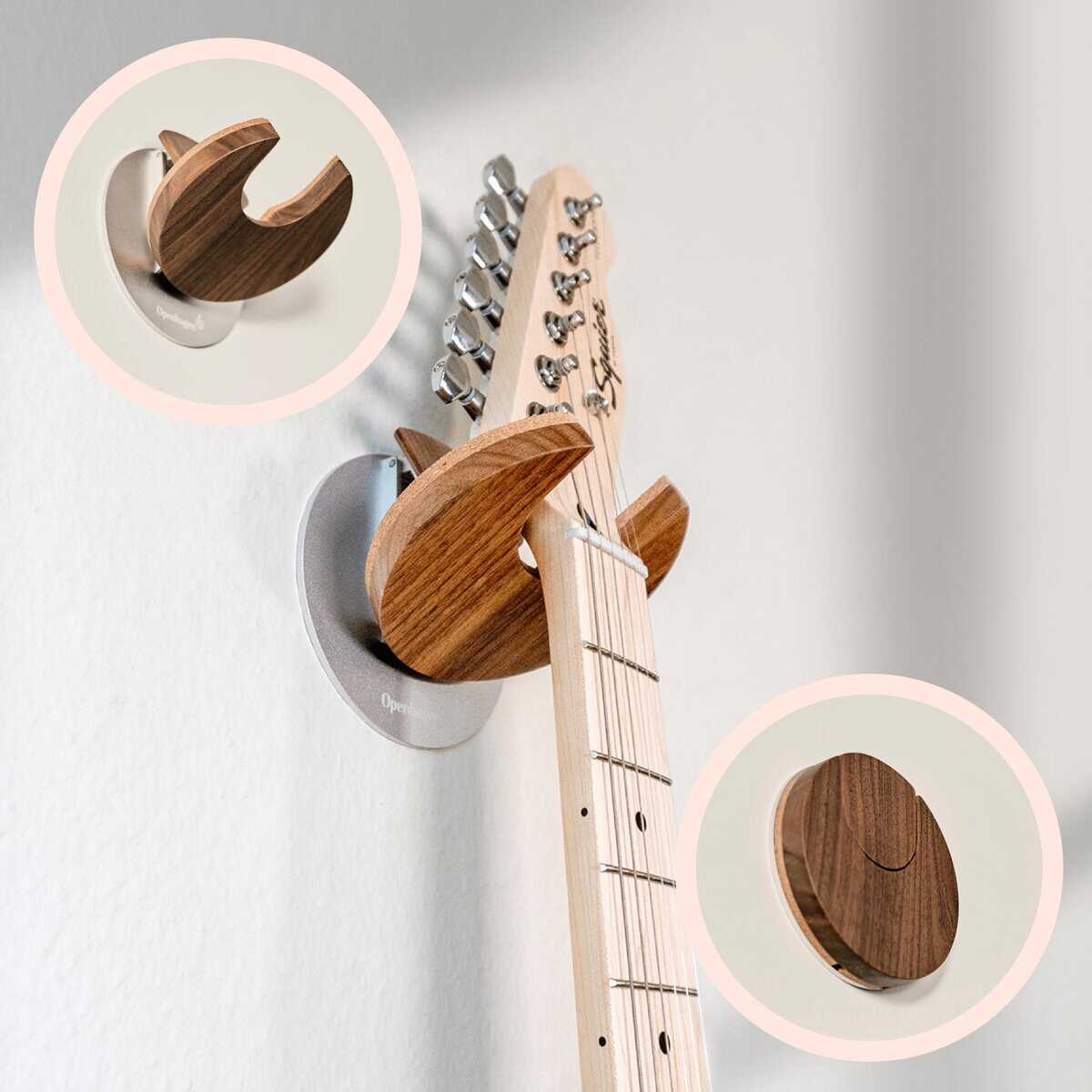 Soporte de Guitarra y Perchero para Guitarras Eléctricas y - Imagen 3