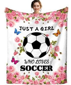 Manta de Fútbol Wattnai Regalos de Fútbol para Niñas Mantas