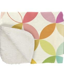 Manta de Sherpa Erin Condren 50x60 (Círculos de Mediados de