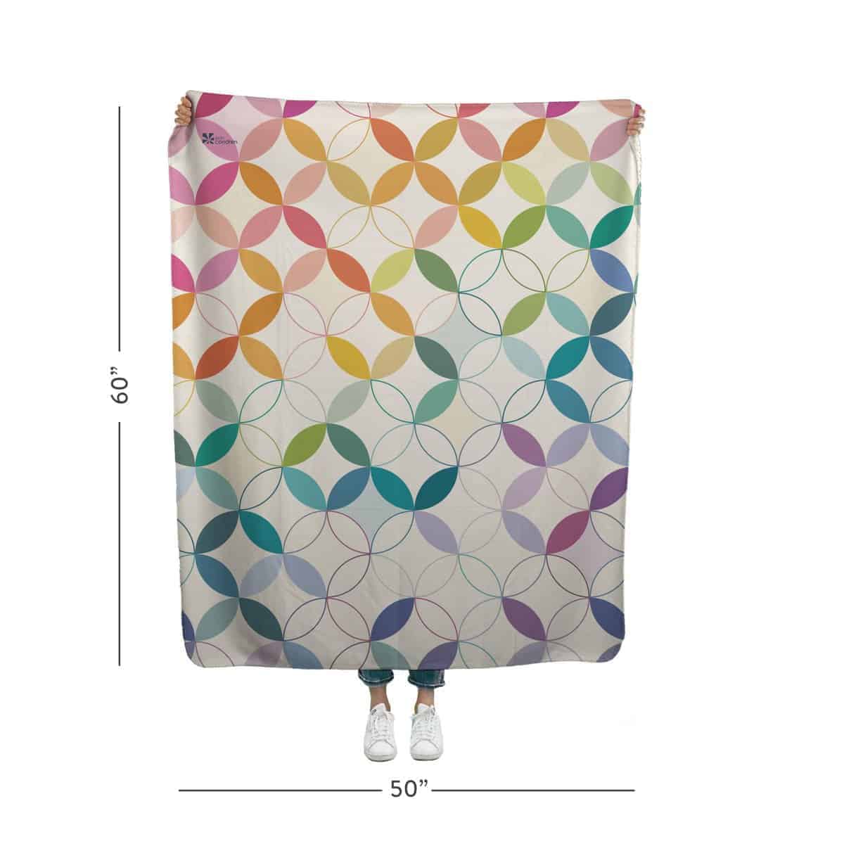 Manta de Sherpa Erin Condren 50x60 (Círculos de Mediados de - Imagen 7