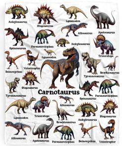 Manta de Dinosaurio Regalo para Niños, -Blanco con Dinosauri