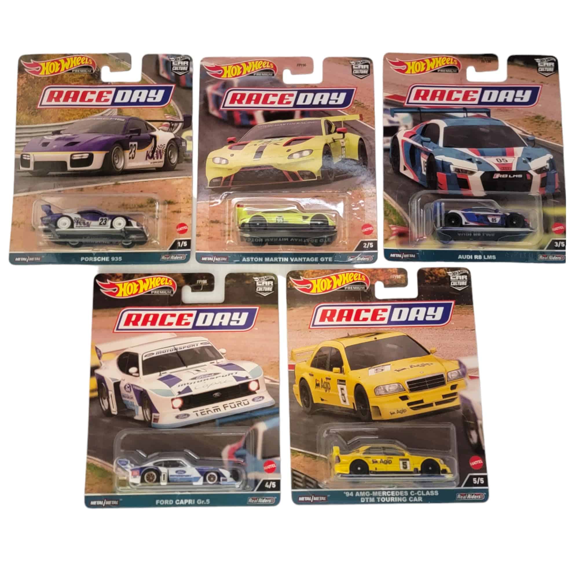 Hot Wheels Car Culture 2023 Race Day Set Completo de 5