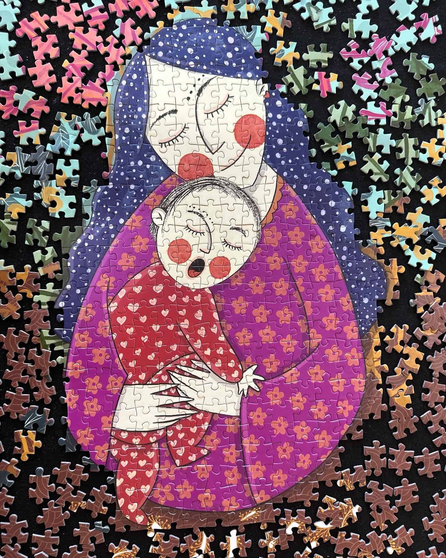 Rompecabezas Ohjiya | Maternidad | Rompecabezas de 1000 - Imagen 3