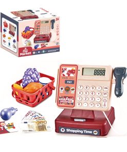 Caja registradora de juguete, conjunto de juego de caja