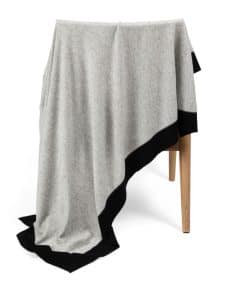 Manta de Viaje de Lujo de Mezcla de Cachemira Merino
