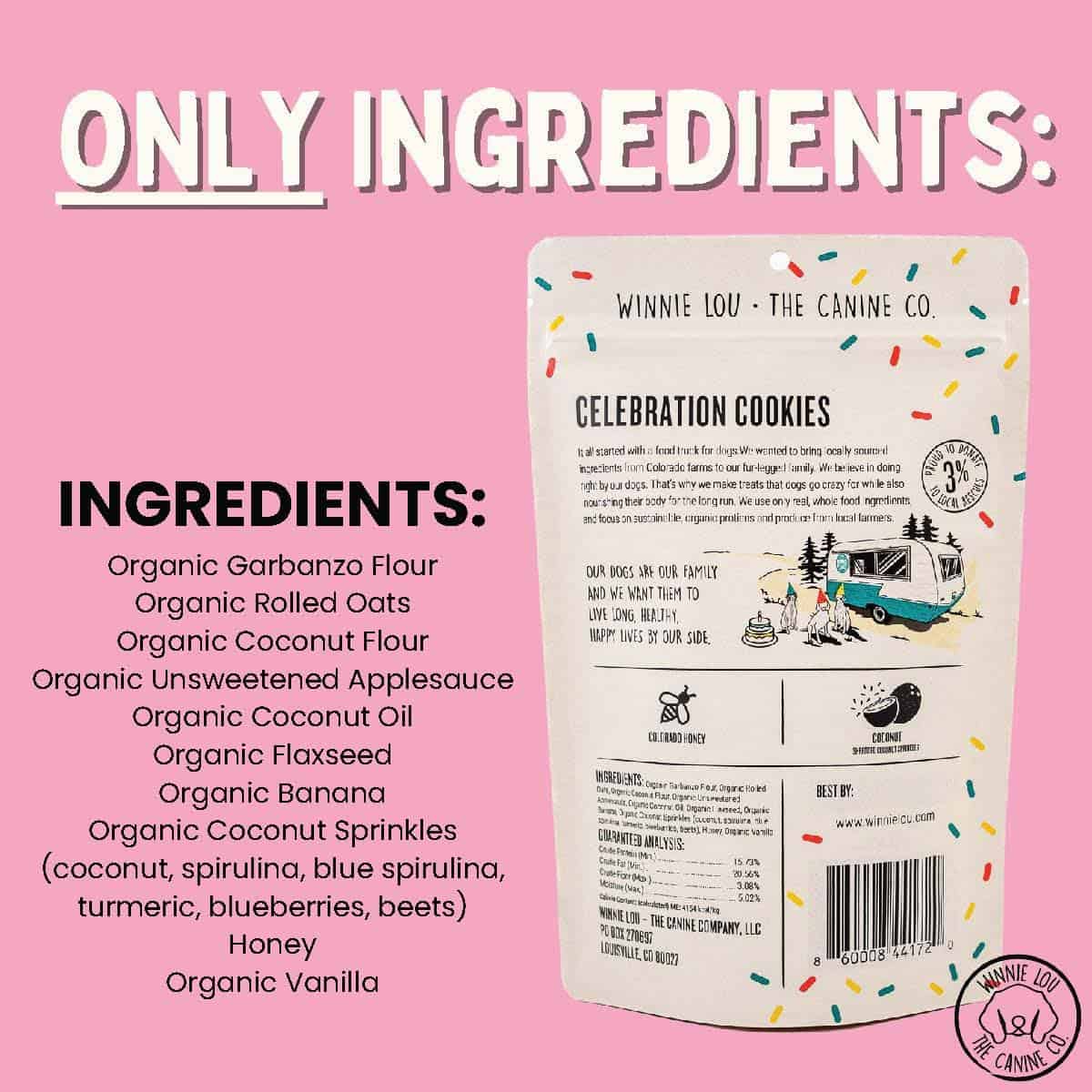 Galletas para Perros Orgánicas Winnie Lou Hechas en EE. UU. - Imagen 7