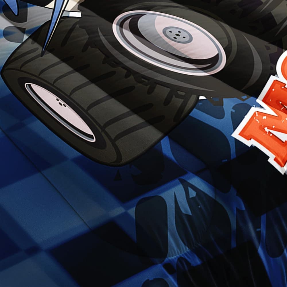 Juego de edredón Suncloris Cool Racing Monster Truck, niños - Imagen 3