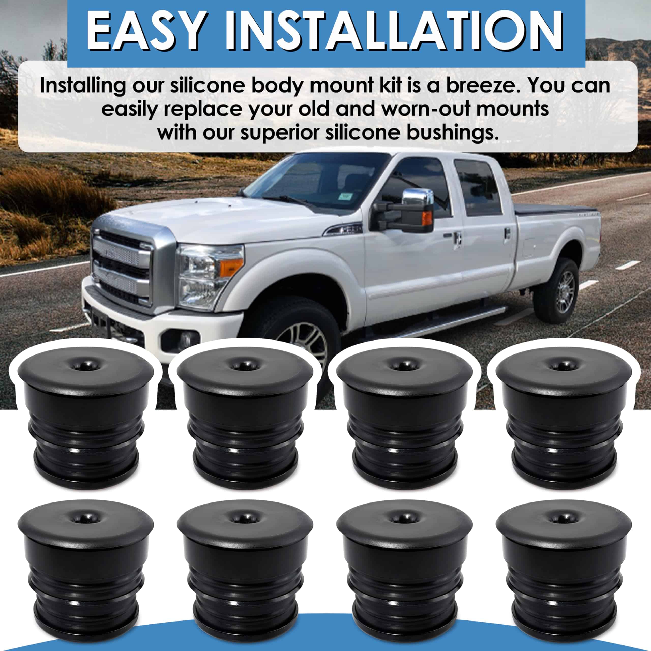 Soporte de Cuerpo de Silicona Compatible con Ford F-250 - Imagen 4