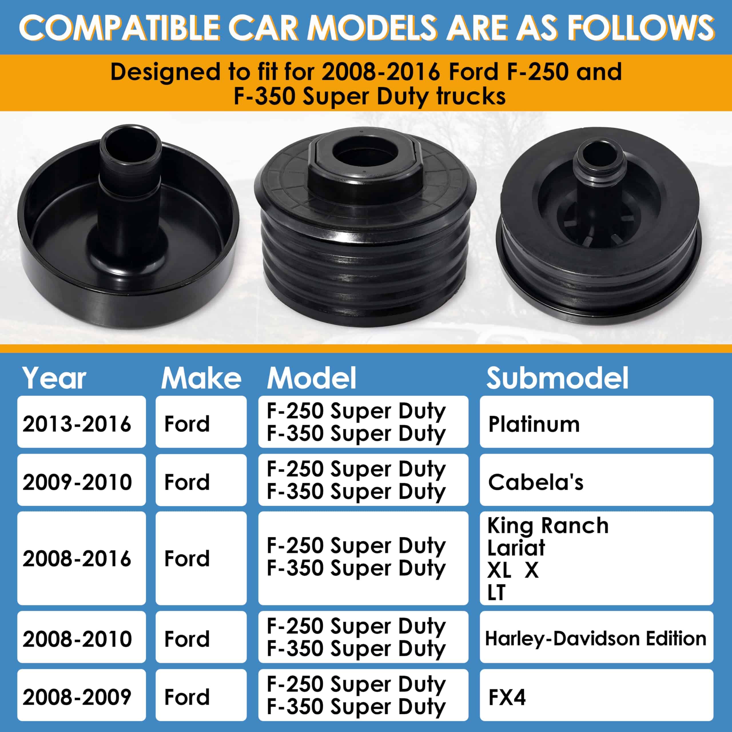 Soporte de Cuerpo de Silicona Compatible con Ford F-250 - Imagen 3