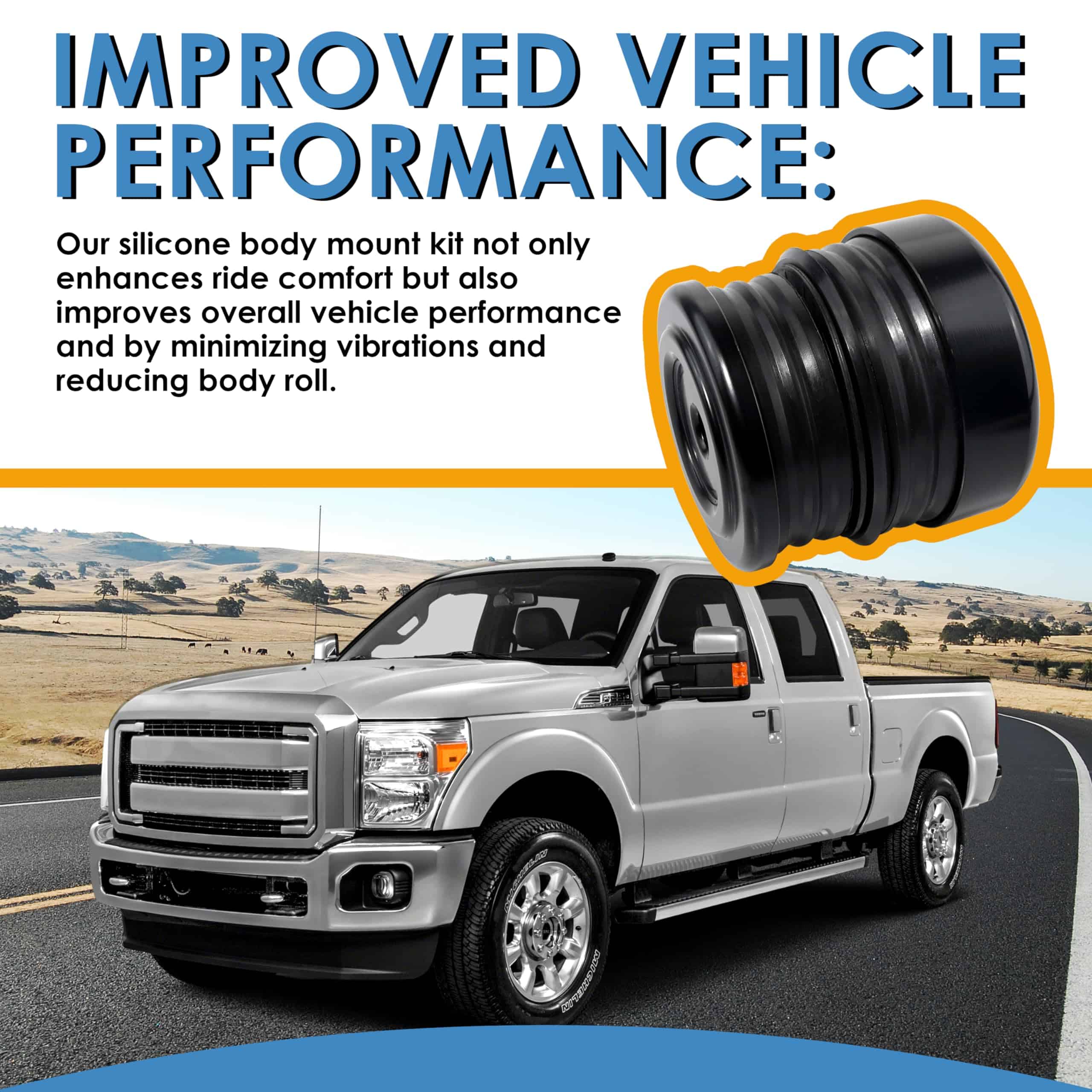 Soporte de Cuerpo de Silicona Compatible con Ford F-250 - Imagen 5