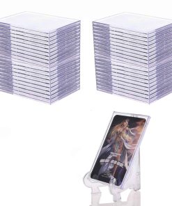 UTCTBC 50 fundas de cartas de béisbol + 10 soportes de