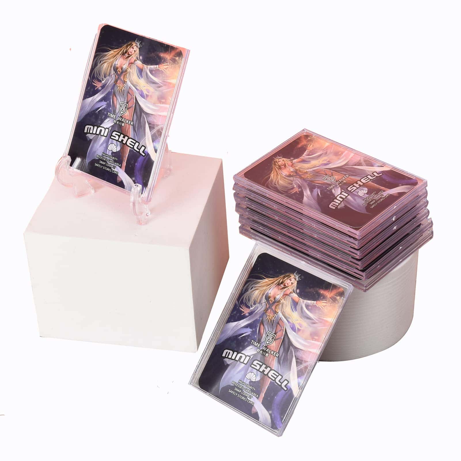 UTCTBC 50 fundas de cartas de béisbol + 10 soportes de - Imagen 5