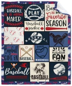 Manta de regalo de béisbol y softball para mujeres hombres