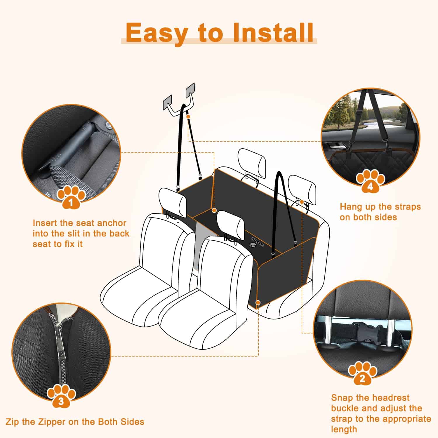 Extensor de Asiento Trasero para Perros Alfheim, Soporte - Imagen 8