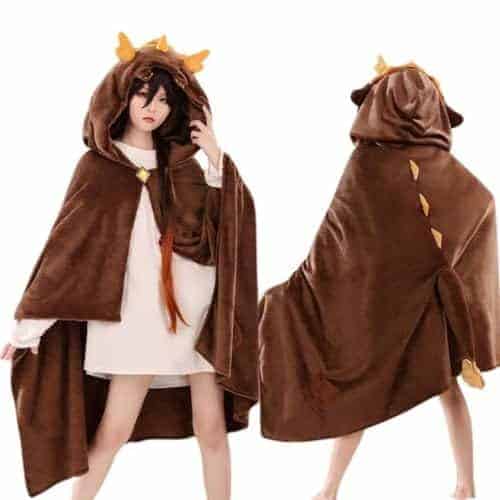 Mantas Zhongli, Manta Esponjosa Para Cosplay y Hogar, Talla