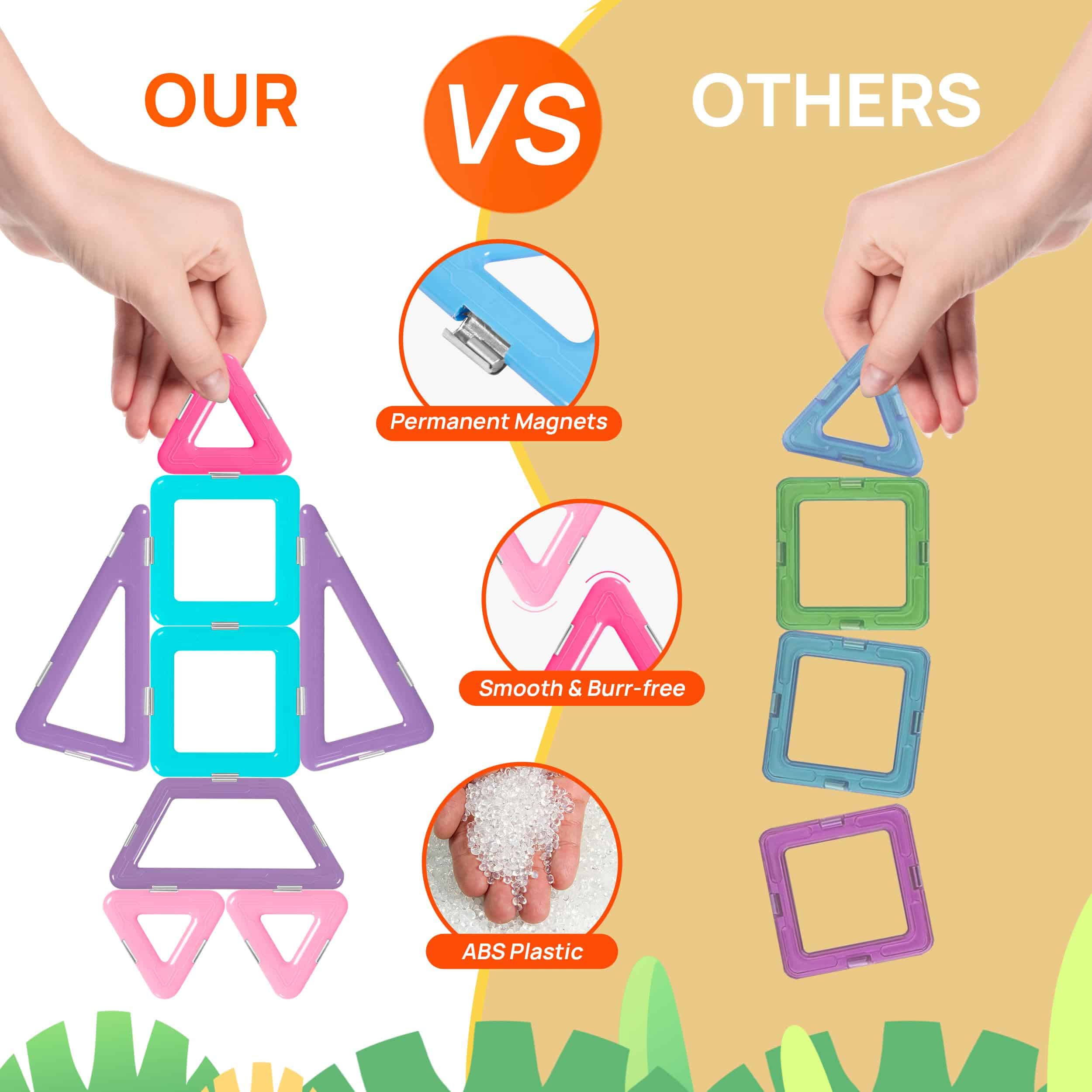 Bloques Magnéticos BigBear Cave de 146 piezas para niños - Imagen 8