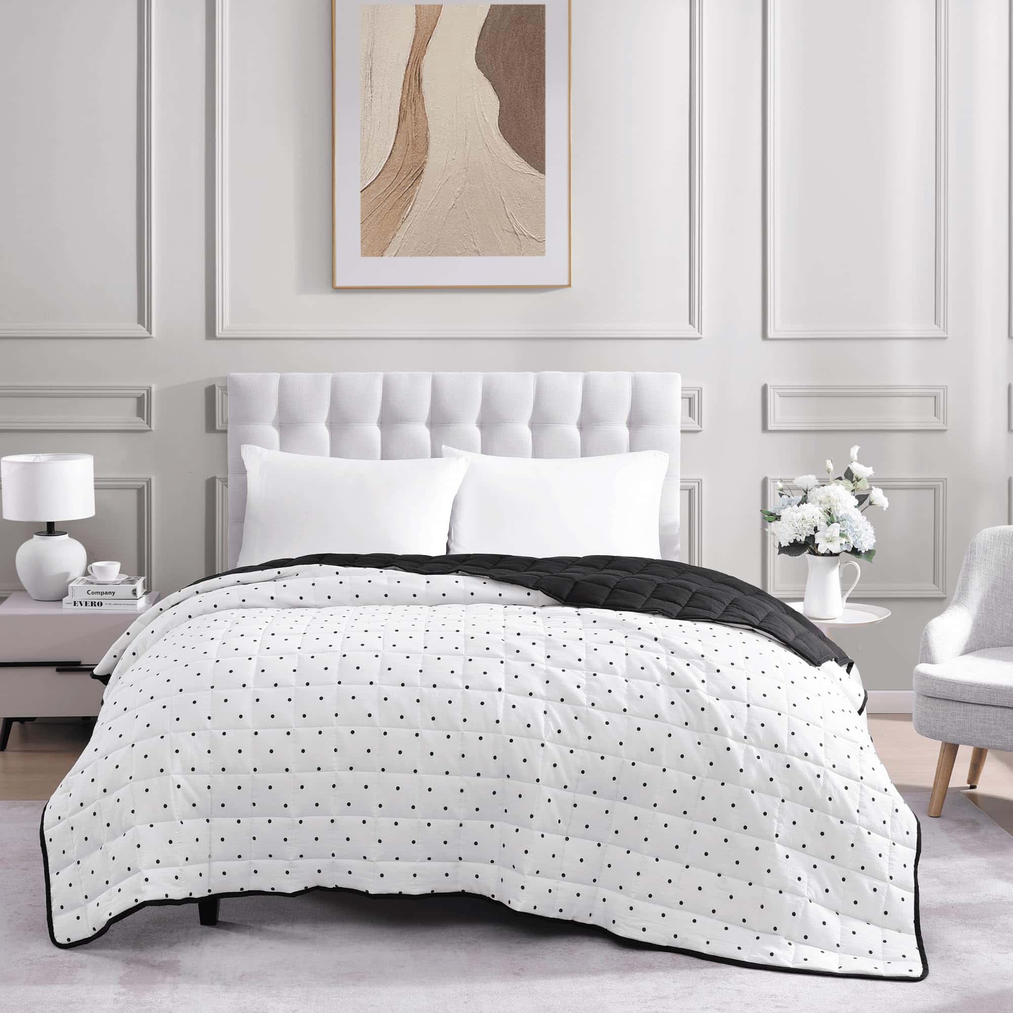 Manta Reversible Ligera Casa Platino - Tamaño King, Colcha - Imagen 8