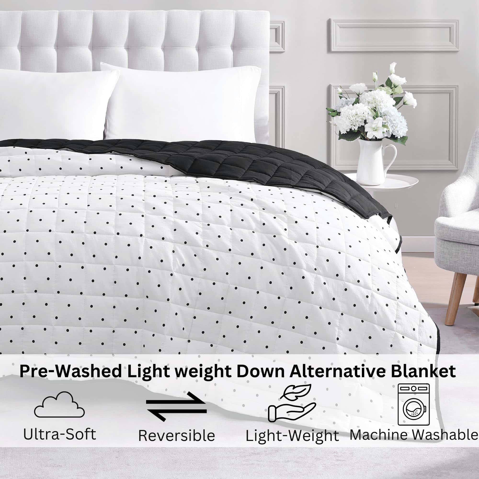 Manta Reversible Ligera Casa Platino - Tamaño King, Colcha - Imagen 4