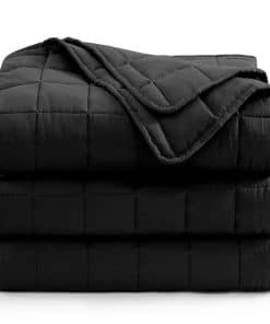 Manta Casa Platino Negra Tamaño Individual - Manta