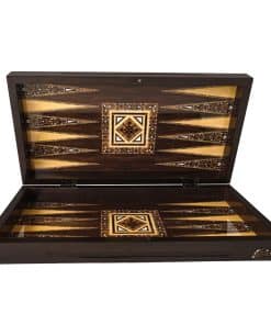 Juego de mesa de backgammon turco increíble: tablero de