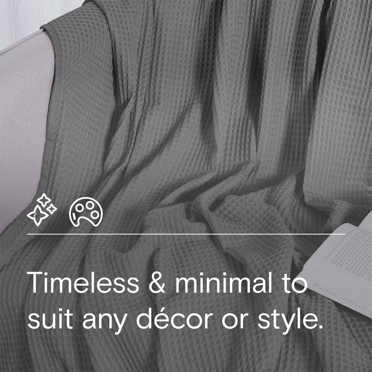 Manta de Cama Waffle DOZ by SIJO, 50% Viscosa Derivada del - Imagen 6