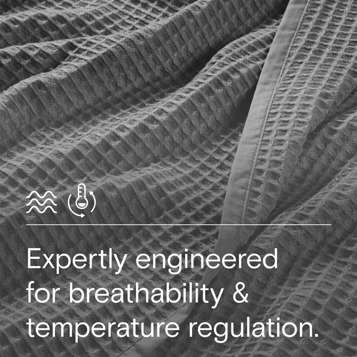 Manta de Cama Waffle DOZ by SIJO, 50% Viscosa Derivada del - Imagen 4