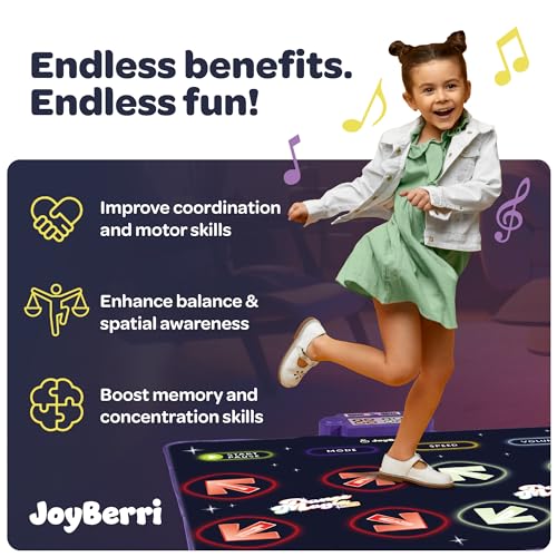 Tapete de Baile JOYBERRI - con 8 Niveles y -Azul Oscuro - Imagen 7