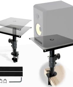 Soportes para altavoces de estudio de sobremesa con pinza
