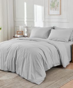 Juego de Funda Nórdica 100% Algodón de Fibra -Dove
