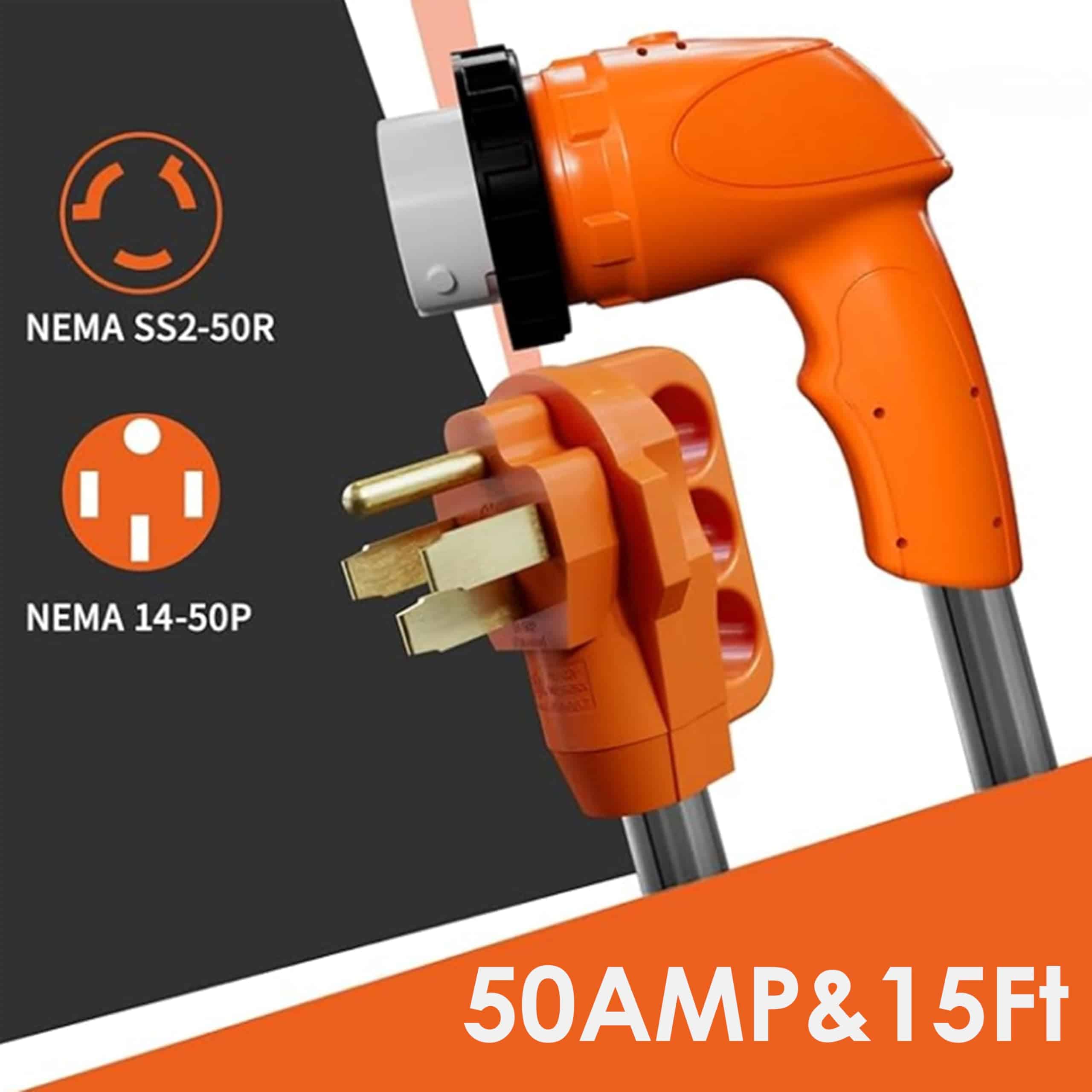 Cable de Extensión para RV de 50 Amperios 15 ft, Cable de - Imagen 4