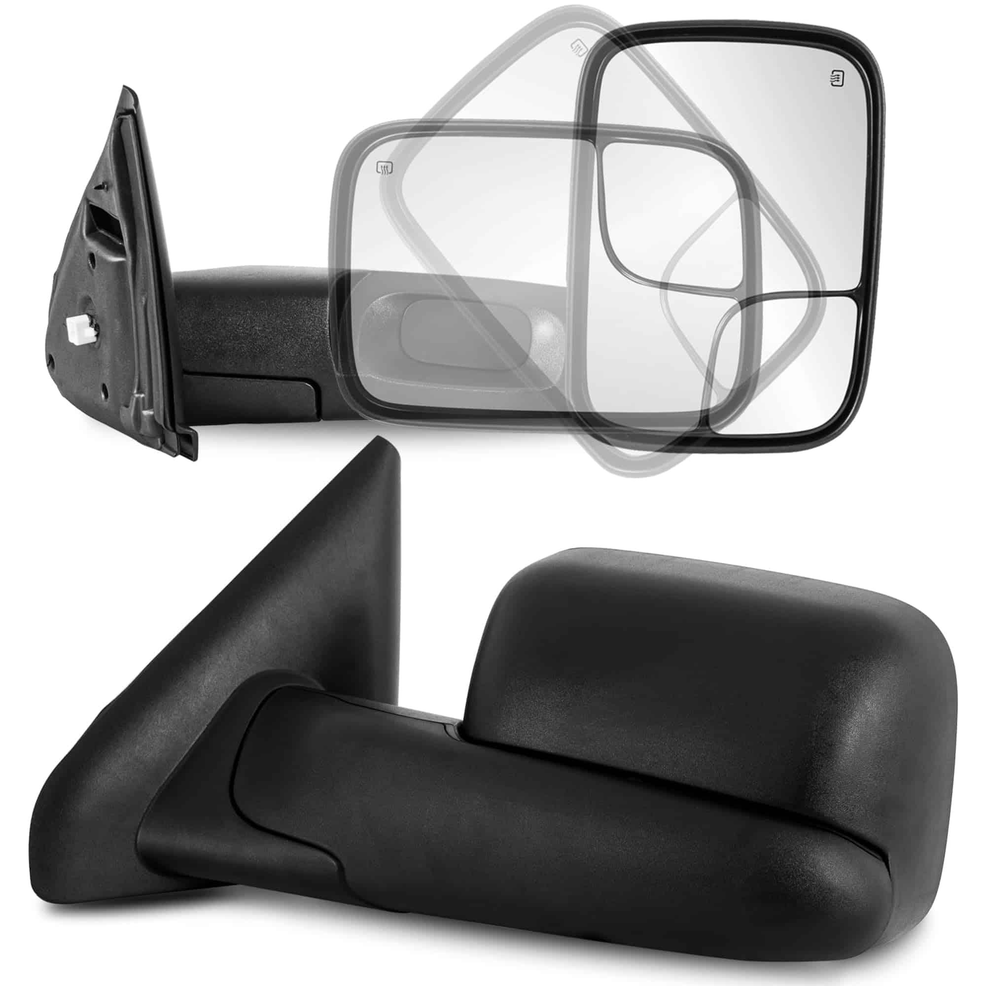 Par de Espejos de Remolque Térmico para Automóvil