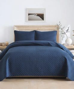 Juego de edredones de algodón King Wistown, 3 piezas de