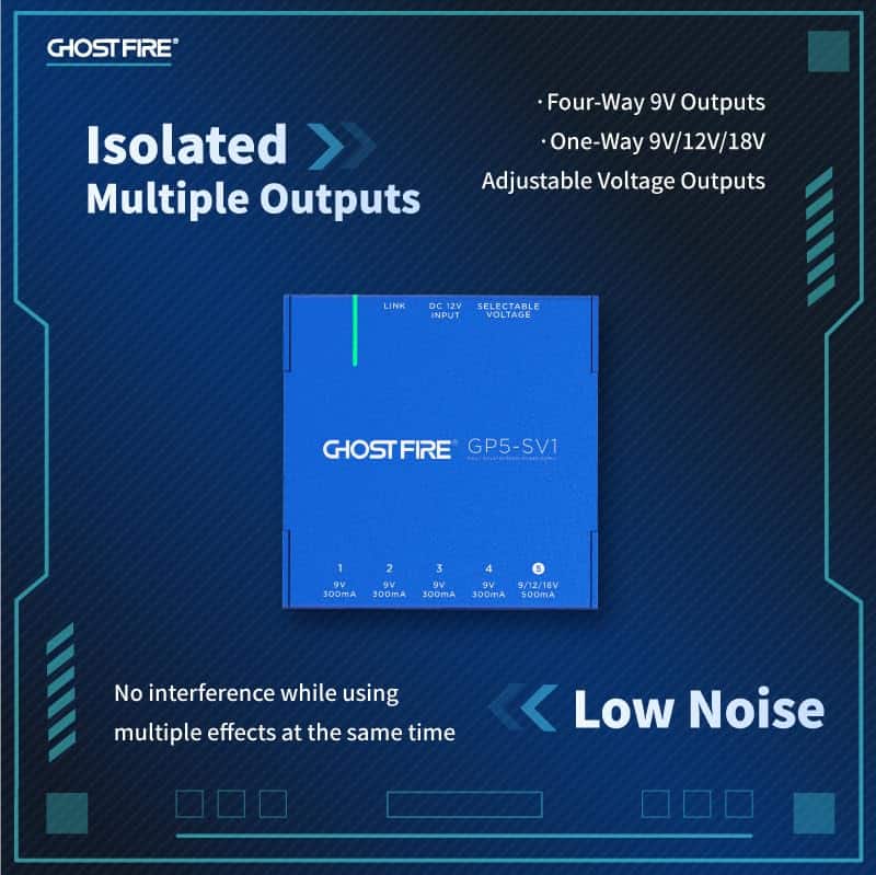 GHOST FIRE Pedal Power Supply Fuente de alimentación - Imagen 5