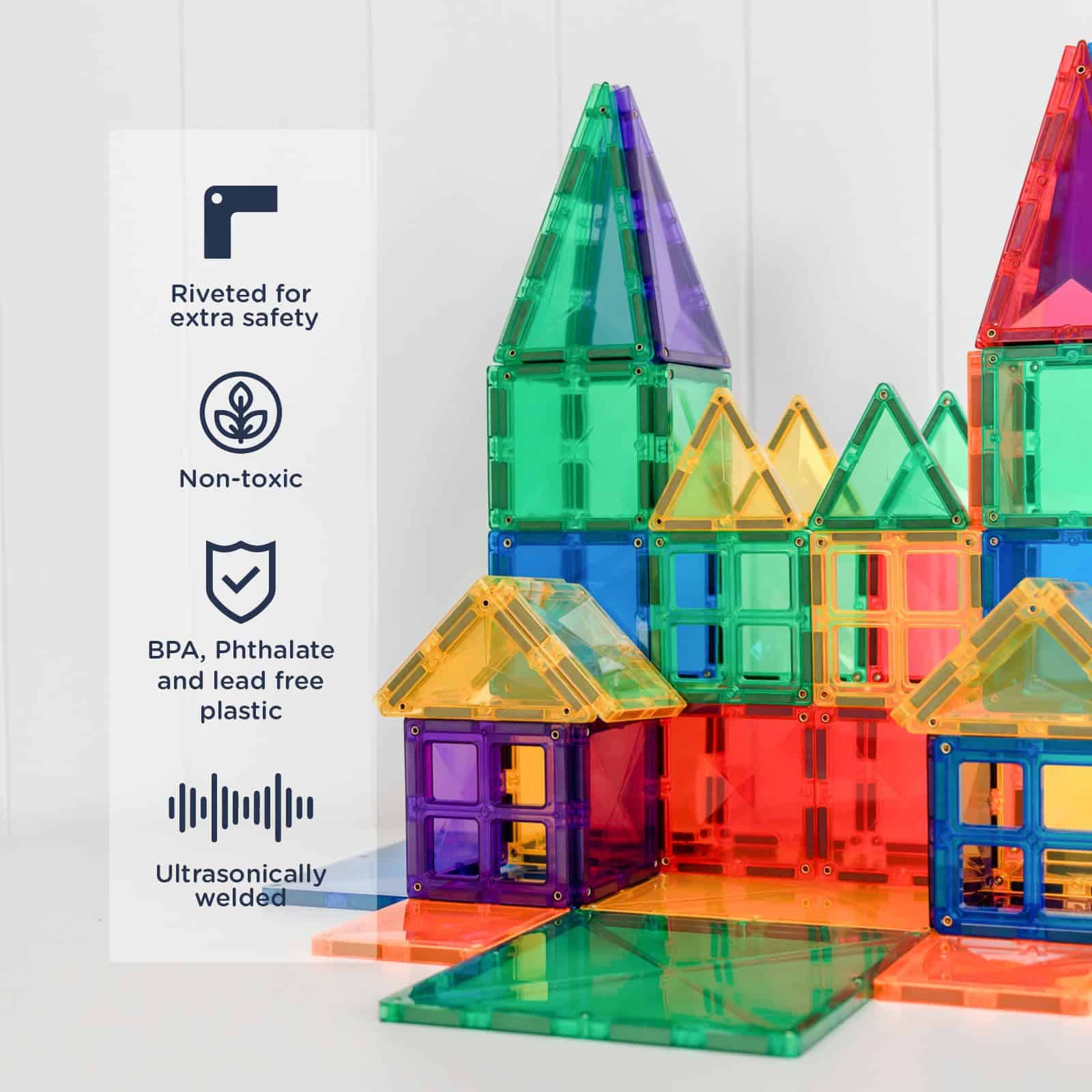 Paquete creativo Connetix Rainbow, 102 Piezas - Imagen 4