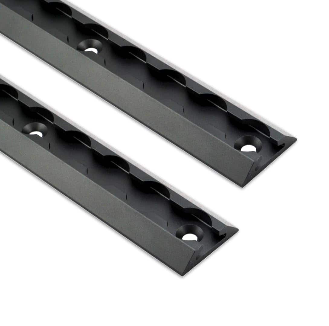 2 Pack de Rieles de Aluminio L-Track Gris Anodizado con