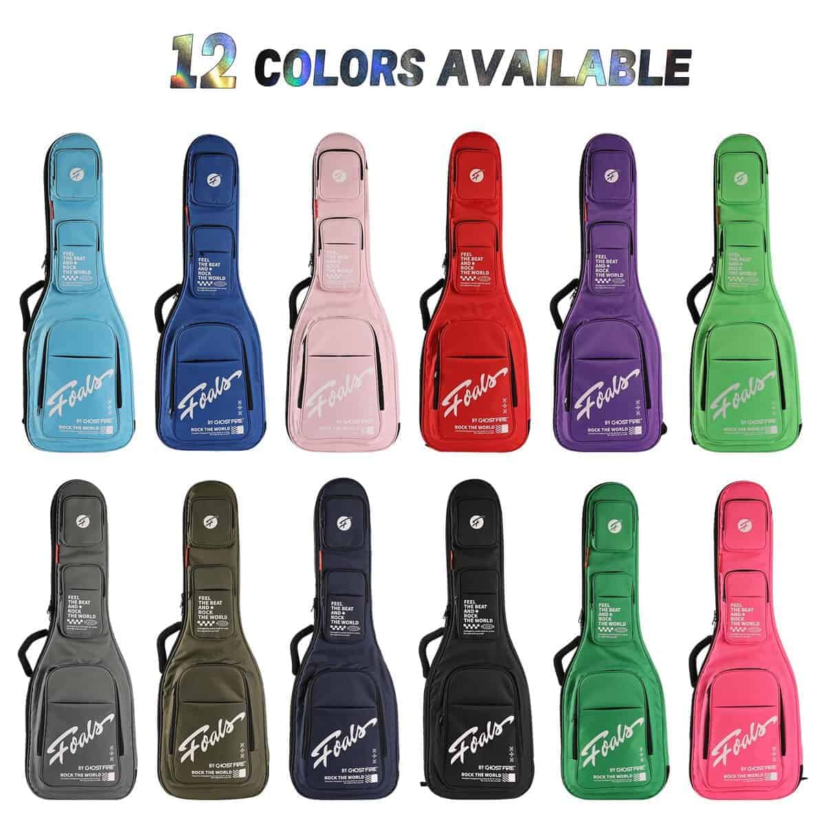 Estuche para guitarra eléctrica GHOSTFIRE -Azul Claro - Imagen 8