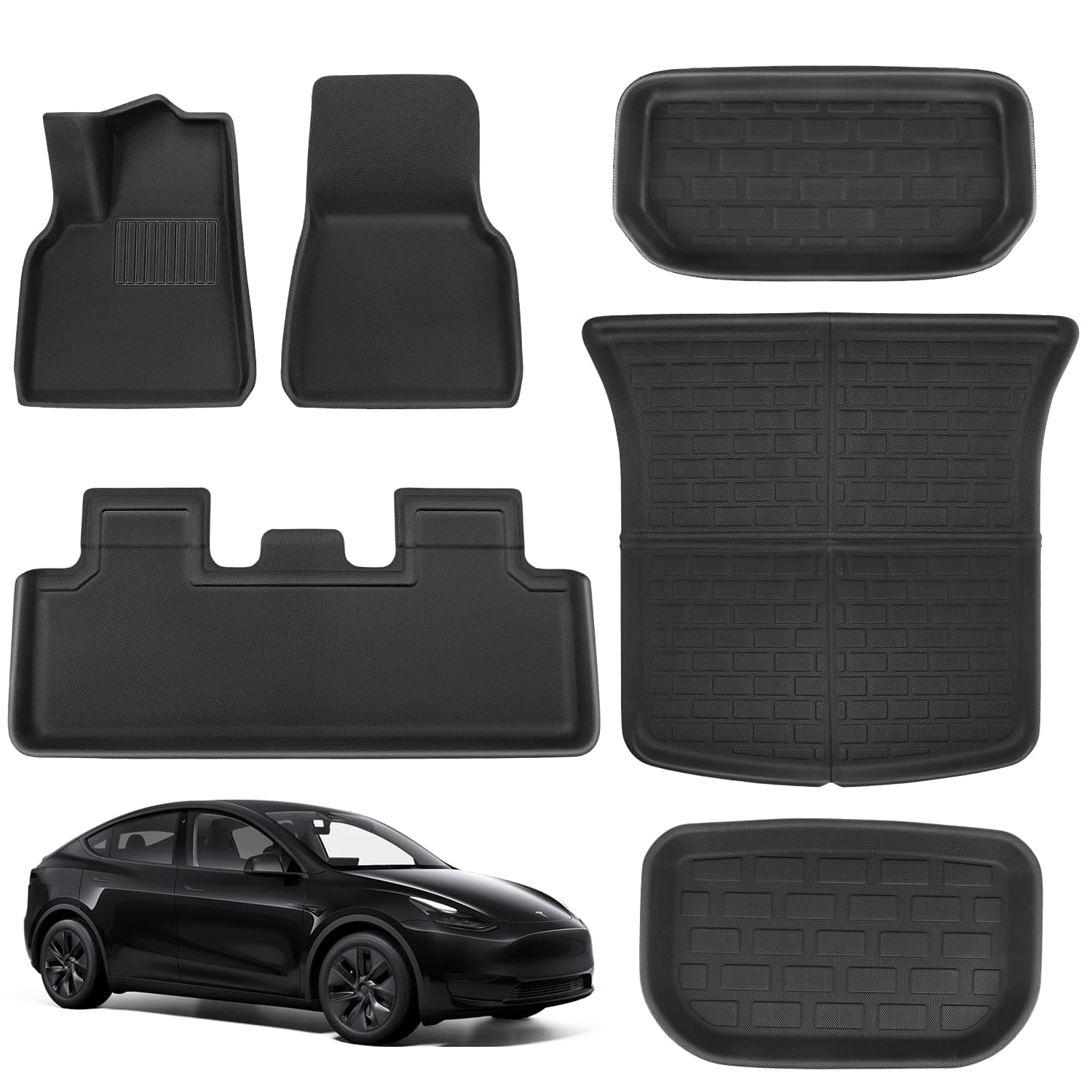 Juego de 6 tapetes de piso para Tesla Model Y 2023-2021