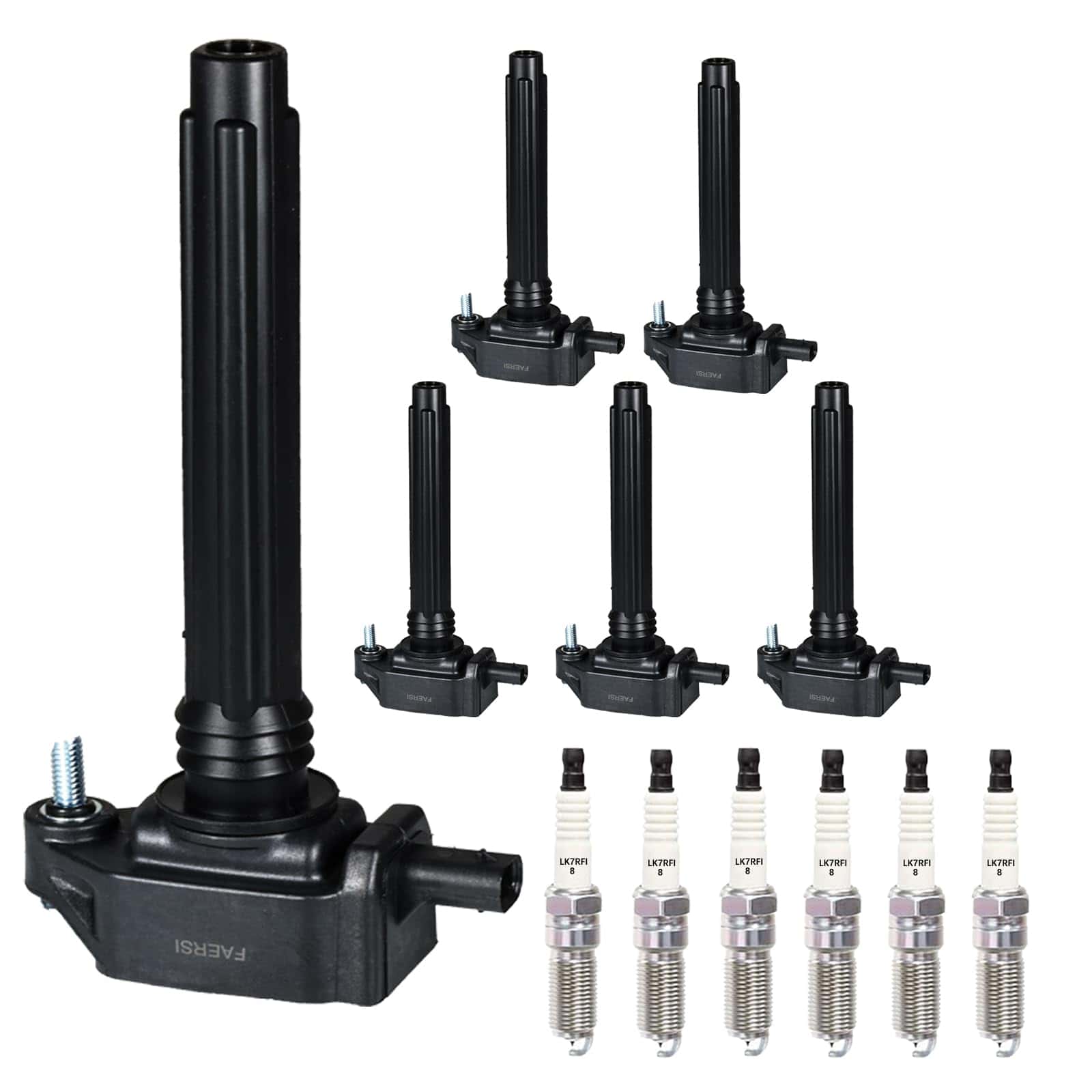 Conjunto de 6 Bobinas de Encendido y Bujías de Iridio UF648