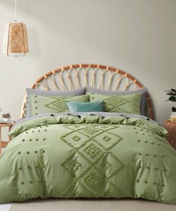 Oli Anderson Juego de Funda nórdica Queen -Verde Salvia