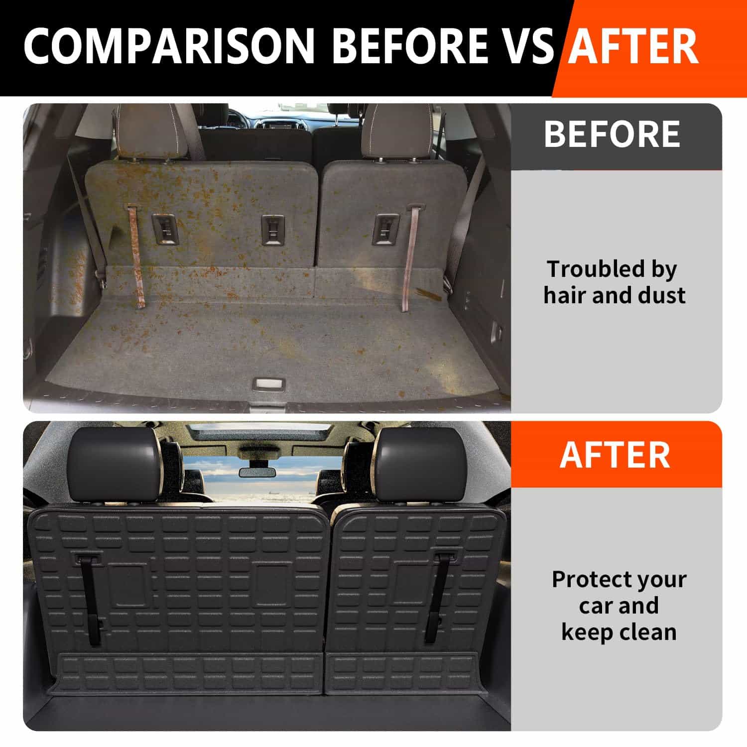 Mat de Respaldo powoq Compatible con Chevy Traverse - Imagen 4