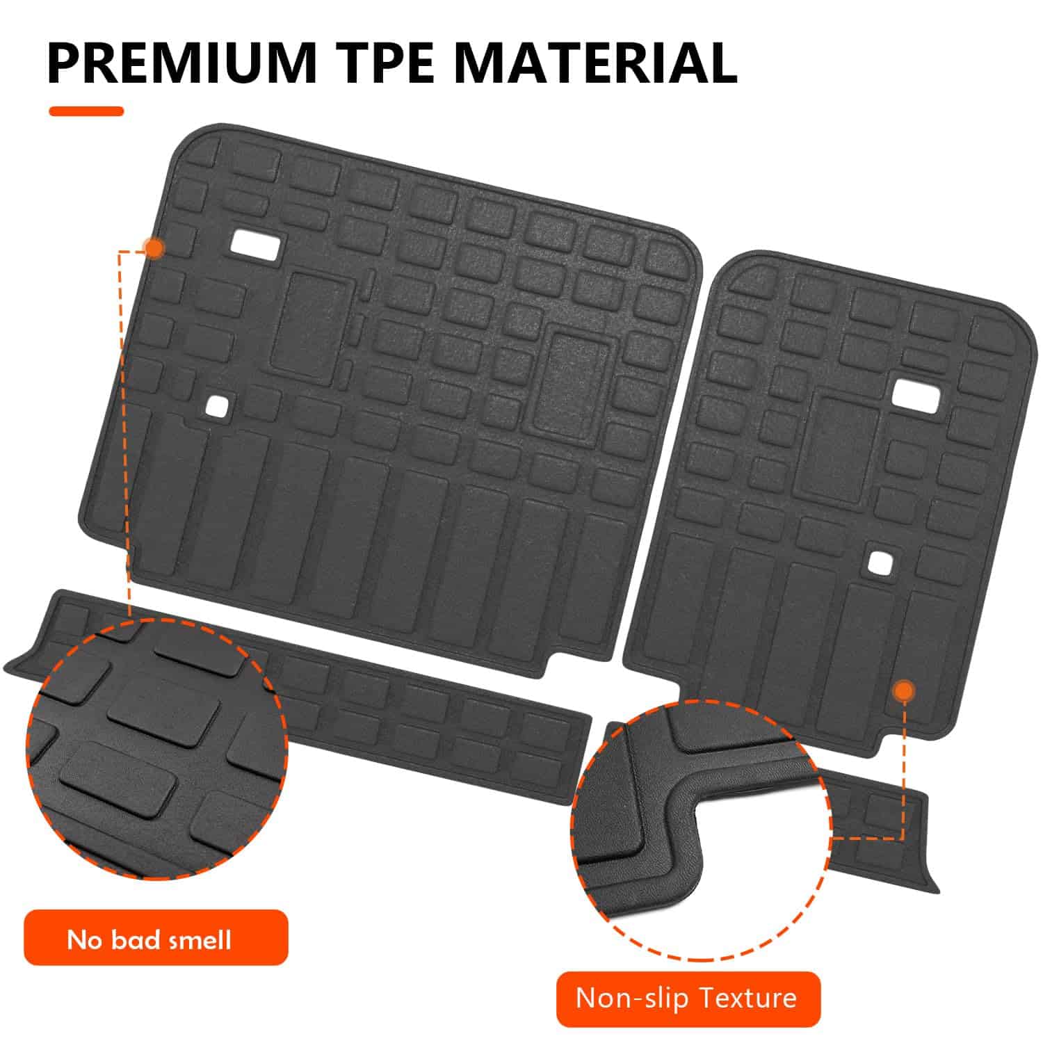 Mat de Respaldo powoq Compatible con Chevy Traverse - Imagen 7