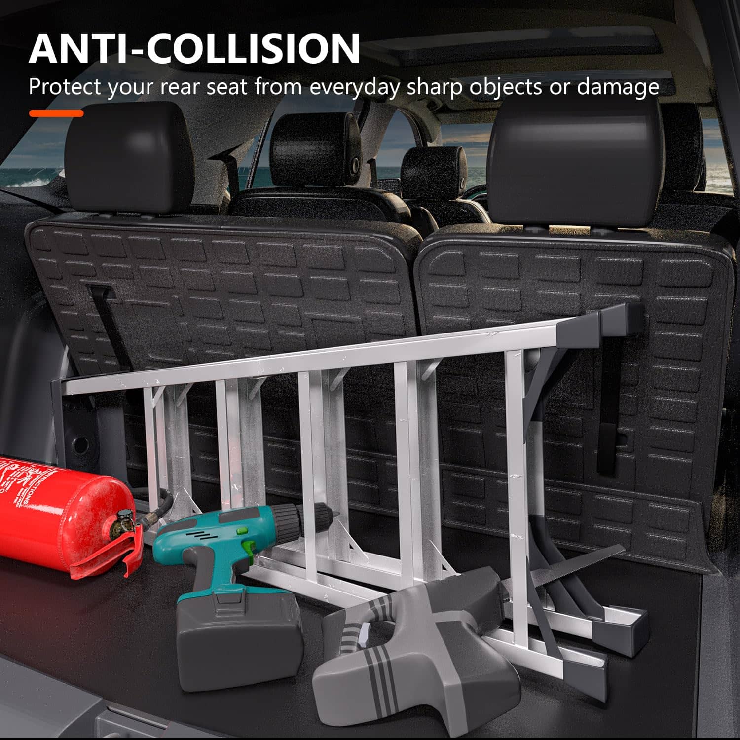 Mat de Respaldo powoq Compatible con Chevy Traverse - Imagen 6